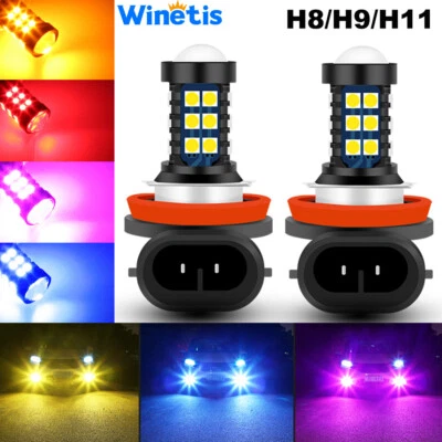 H8 H9 H11 Bright 30SMD LED Fog Driving Light Replce Bulbs Daytime Running DRL - Image 1 of 4