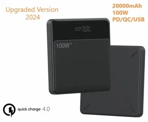 100W Power Bank 20000mAh USB PD Fast Charging Power bank External Battery - Picture 1 of 6