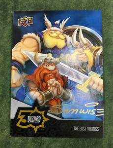 2021 Upper Deck Blizzard 30th Anniversary Lost Vikings Auto Samwise Sam Didier d