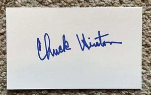 Chuck Hinton signed card - Indians Senators debut 1961 - Picture 1 of 1