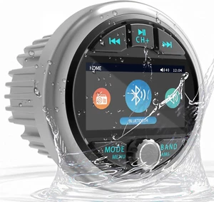 Bluetooth Marine Gauge Stereo System: Waterproof Boat AM FM Radio Receiver - 3 I - Picture 1 of 7