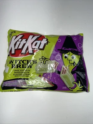 Kit Kat Witch’s Brew Snack Tamaño Caramelo 9.8 OZ Malvavisco Crema Bolsa Halloween Foto 1 de 4