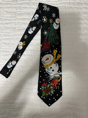 Hallmark Specialties men's Christmas snowman necktie - Image 1 of 3