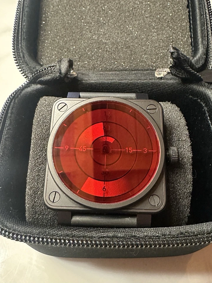 Radar Bell & Ross Rojo BR01-92-SRR Edición Limitada Negro PVD Acero 46MM Hombre Automático Foto 1 de 4