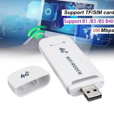 4G LTE Unlocked USB Dongle Modem Wireless WiFi Adapter Router Card Hotspot C3J0 - Image 1 of 4