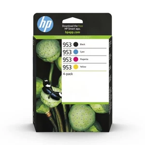 HP 6ZC69AE 953 Original Ink Cartridges, Black/Cyan/Magenta/Yellow, Multipack Bla - Bild 1 von 10