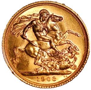 Great Britain Elizabeth II Sovereign Gold 1963 KM#908 15264 - Picture 1 of 2