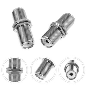 2 Pcs UHF Adapter Cable Connectors Coupler Inner Wire Female - Zdjęcie 1 z 10