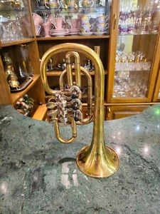 Vintage Cornet Trumpet late 1960s Kyiv Ukraine Orpheus #1398 Brass Soviet - Picture 1 of 15