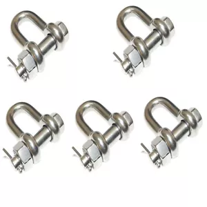 5 piezas Acero Inoxidable 3/16" Perno Marino Tornillo Cadena Grillete Ancla 500 LB - Imagen 1 de 7