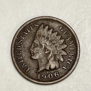 1906 INDIAN HEAD CENT PENNY - Picture 1 of 5