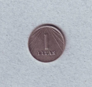 1 Litas 1991 Lithuania Republic issue KM#91 scarce coin Vilnius - Picture 1 of 2