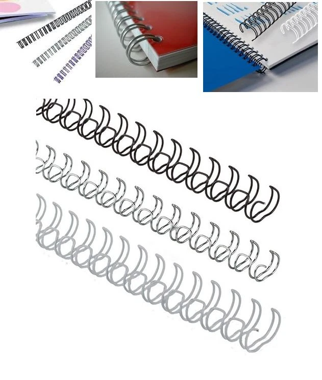 CF.100 SPIRALI METALLO 34 ANELLI PASSO 3:1 8 MM PER RILEGARE MAX. 60 FG NERO - Immagine 1 di 1