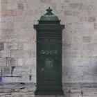 Pillar Letterbox Aluminium Vintage Style Rustproof Green U5h7