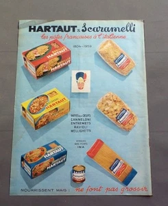 PUB PUBLICITE ANCIENNE ADVERT CLIPPING 12717 HARTAUT & SCARAMELLI PATES FRANÇAIS - Imagen 1 de 1
