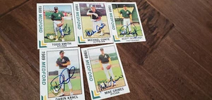 Best Medford Athletics 1989 firmado 5 tarjetas Smith Conte Schockey Grimes - Imagen 1 de 1