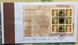 JOHN BRIDGE, GC & Bar, Royal Navy, Normandy Signed 21.9.2006 Victoria Cross FDC - Picture 1 of 11