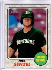 2017 Topps Heritage Minors NICK SENZEL #50 Minor League GRAY PARALLEL SP 17/25