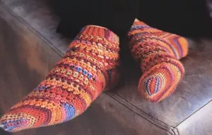CROCHET ~ “Step By Step Socks” ~ PATTERN ~ - Picture 1 of 2