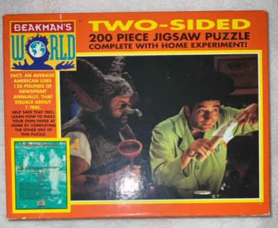 De colección Beakman’s World 200 Piezas Dos Caras Rompecabezas Experimento G25 Foto 1 de 2