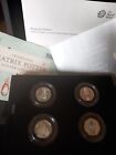2018 Beatrix Potter~Her Little Tales~4× Coin Silver Proof 50p Set~Boxed & COA 