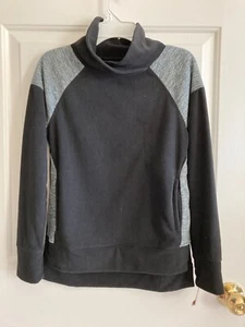 Girl's long sleeve pullover fleece sweatshirt, So, size 10, gray, 100% polyester - Picture 1 of 3