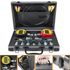 70M Digital Hydraulic Pressure Test Kit Gauge Coupling Hose w/Case for Excavator - Picture 1 of 12