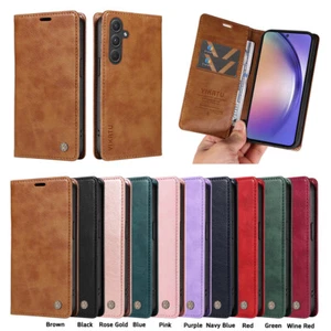 Wallet Leather Stand Case Magnetic Phone Case For Samsung Galaxy A55 A35 A25 A15 - Picture 1 of 47