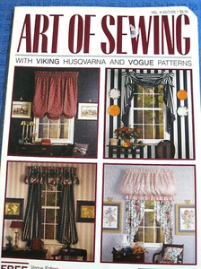 Husqvarna Viking ART of SEWING V4 #1 1992 Home Decor Fashions pattern booklet - Picture 1 of 8