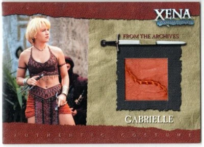 XENA COMMEMORATIVE GC3 GABRIELLE COSTUME INSERT CARD LE /500 ROPE VARIATION 2 - Image 1 of 2