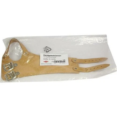 BÜTTNER-FRANK GMBH HANDGELENKRIEMEN 19 Leder rechts 2 Schn.gef. 1 St PZN 3230284