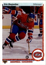 1990-91 (CANADIENS) Upper Deck French #428 Eric Desjardins RC