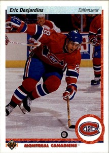 1990-91 (CANADIENS) Upper Deck French #428 Eric Desjardins RC