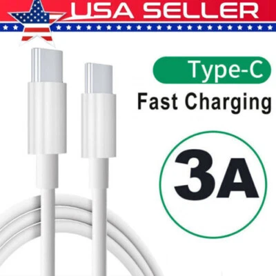 USB-C to USB-C Cable Fast Charger Type C to Type C Charging Cord Rapid Charger - Image 1 of 4