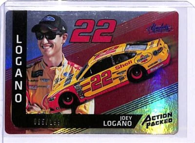 2017 Panini Absolute Action Packed Spectrum Blue #8 Joey Logano 95/199  ID:21708 - Image 1 of 2