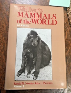Walker's Mammals of the World 4th Ed., Vol. 1. 1983 Ronald M. Nowak Signed Copy - Picture 1 of 15