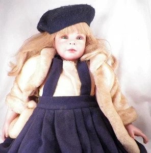 Deio Heidi Plusczok Doll Bisque Head Blonde Hair 22 in 1992 Vintage As Is Zapf - Picture 1 of 15