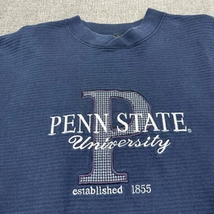 Vintage Penn State University Nittany Lions Men's XL Blue Crew Neck Made In USA - Picture 1 of 7