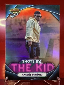 2024 Bowman's Best Andres Gimenez #TK-12 Shots by the Kid Cleveland Guardians - Picture 1 of 2