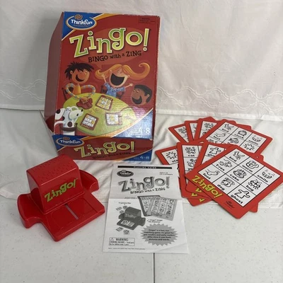 Zingo Game By Think Fun. Bingo With A Zing Ages 4-8, 2-8 Players 2005 - Image 1 of 4