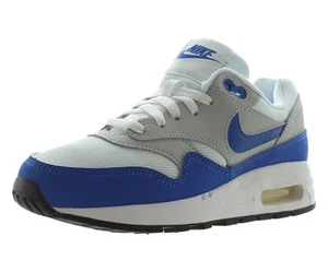 Nike Air Max 1 GS Girls Shoes Size 2, Color: White/Game Royal/Neutral Grey - Picture 1 of 3