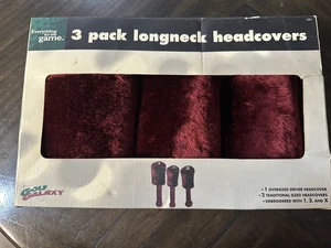 Headcovers Golf Galaxy 3 - Pack Longneck Fuzzy RED # 1, 3, X, Neu OPEN BOX - Bild 1 von 8