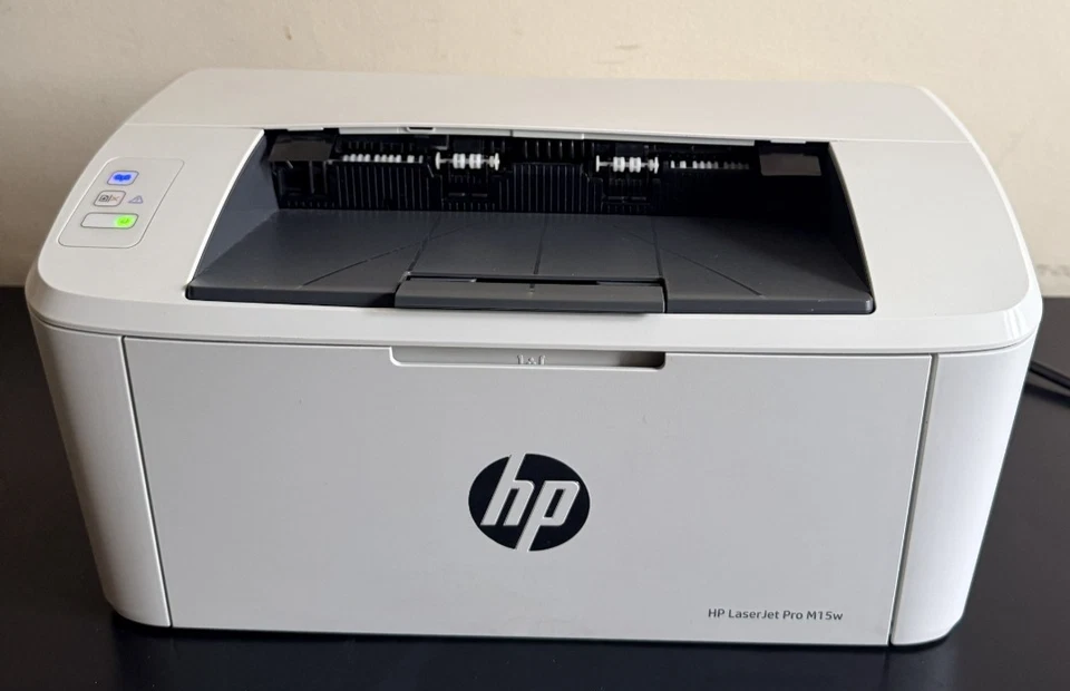 HP  Laser Jet Pro M15w Laser Printer - White - Image 1 of 4