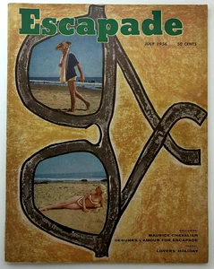 Escapade July 1956 Yanqui Candy Barr 66pgs Dee Publ. Pinup Magazine VG - Imagen 1 de 3