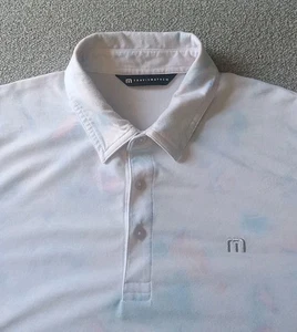 Travis Mathew Polo Shirt Men's M Floral Aloha Hawaiian Stretch Short Sleeve - Picture 1 of 8