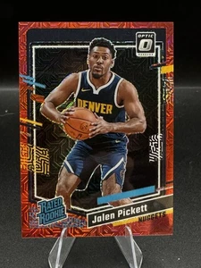 2023-24 Donruss Optic Jalen Pickett RC Red Choice Prizm #32/88 SP Nuggets - Picture 1 of 3