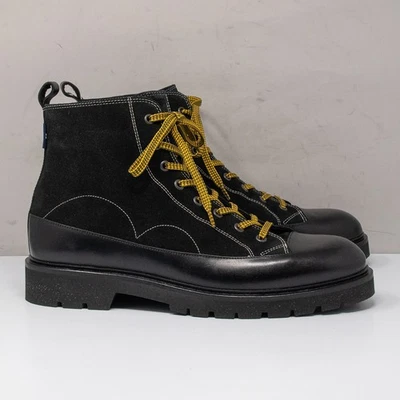 Botas Paul Smith Buhl negras/amarillas de gamuza/cuero, talla 10 UK (11 US) Foto 1 de 4
