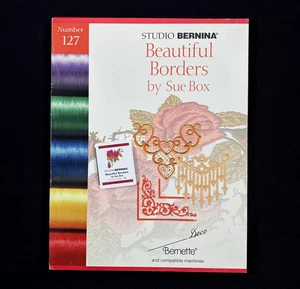 Beautiful Borders Embroidery Designs Card #127 for Brother Baby Lock Deco White - Picture 1 of 9