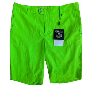 Short de golf RLX Ralph Lauren Performance 125 $ 6 stretch vert fluo Pickleball - Photo 1/8
