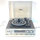SYLVANIA Record Player 33 45 78 Turntable 8 Track Player AM/FM Radio Multiplex